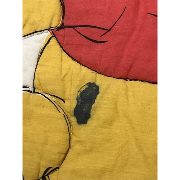 VTG Disney Winnie The Pooh Crib Comforter Colorful Reversible Blanket 1996 90s - Picture 5 of 11